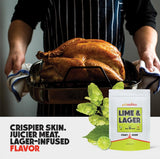 Grillaholics Lime & Lager Turkey Brine Mix - Made with Real Hops | 16oz Bag