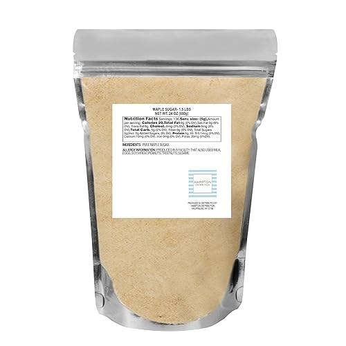 Maple Sugar, 1.5 Pound Resealable Bag, All-Natural, Perfect for Cooking, Baking & Blending