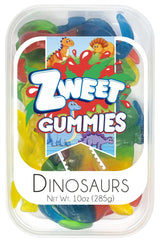 Zweet Gummy Dinosaurs Animals -10 oz. Tub