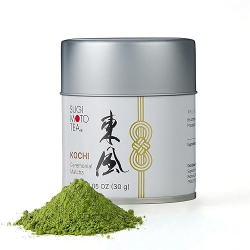 SUGIMOTO TEA Matcha Ceremonial Grade Japanese Matcha Powder "KOCHI" 1.05 oz (30 g)