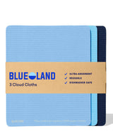 BLUELAND Cloud Cloth, 3-Pack, Reuseable Paper Towel Replacement, Natural Swedish Dish Kitchen Sponge