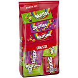Wrigley's Skittles Fun Size Original, Wild Berry, and Sour Chewy Individually Wrapped Stocking Stuffers Christmas Candy Variety Pack, 26.46 Oz Bulk