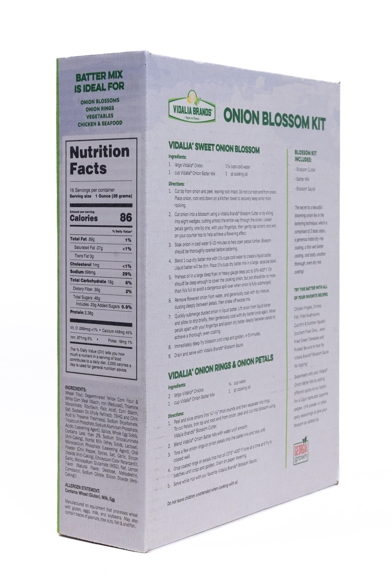 Vidalia Onion Blossom Kit - Includes Onion Cutter, Batter Mix & Sweet Onion Blossom Sauce - Make Restaurant-Style Blooming Onions at Home