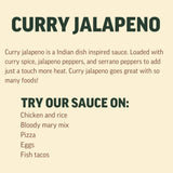 Farmer Nate's Curry Jalapeño Hot Sauce - Medium Heat, All-Natural Small Batch Verde with Handpicked Jalapeño, Serrano & Signature Curry - 5 oz Bottle