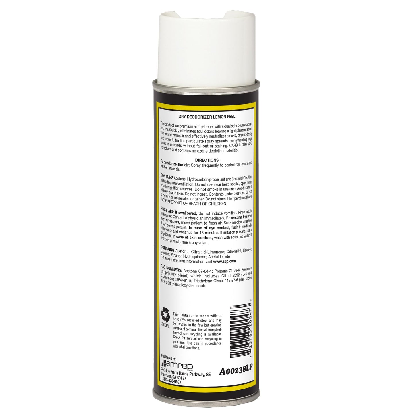 Misty Air Freshening Deodorizing Spray - Lemon Peel - 10 oz (Case of 12) - 1001842 - Premium Odor Neutralizer for Smoke, Organic Decay, and Other