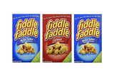 Fiddle Faddle Popcorn with Peanuts Three Box Bundle - 2 Butter Toffee and 1 Caramel 6 oz boxes