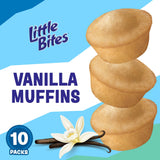 (Value Pack) Little Bites Vanilla Muffins, 10 individual packs, (1.5 oz each), Mini Muffins, 15 oz Multipack