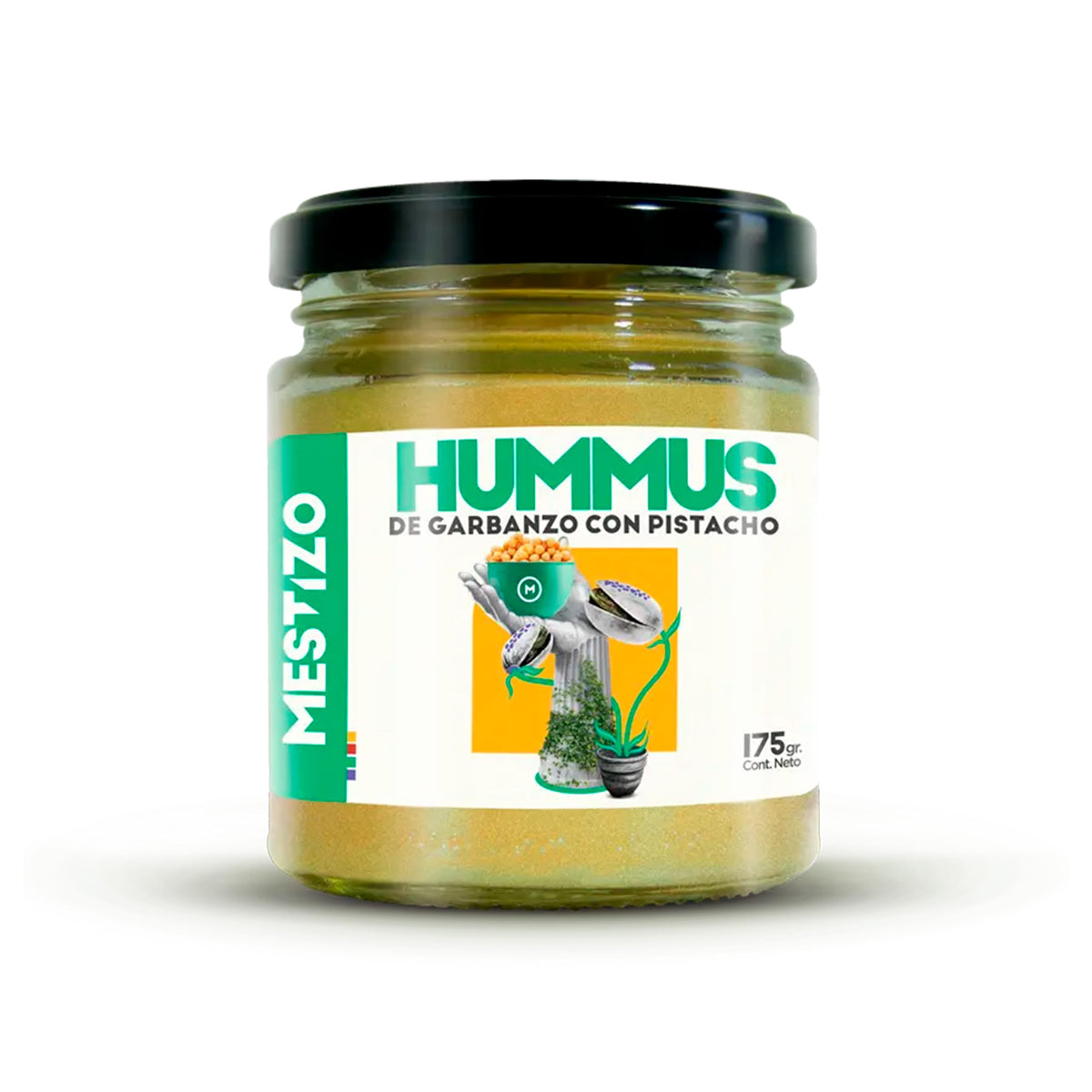 THEARG THE ARG | Chickpeas Hummus with Pistachios | Dip your Chips Crackers Bread and More | Healthy Snacks 100% Natural | 175g