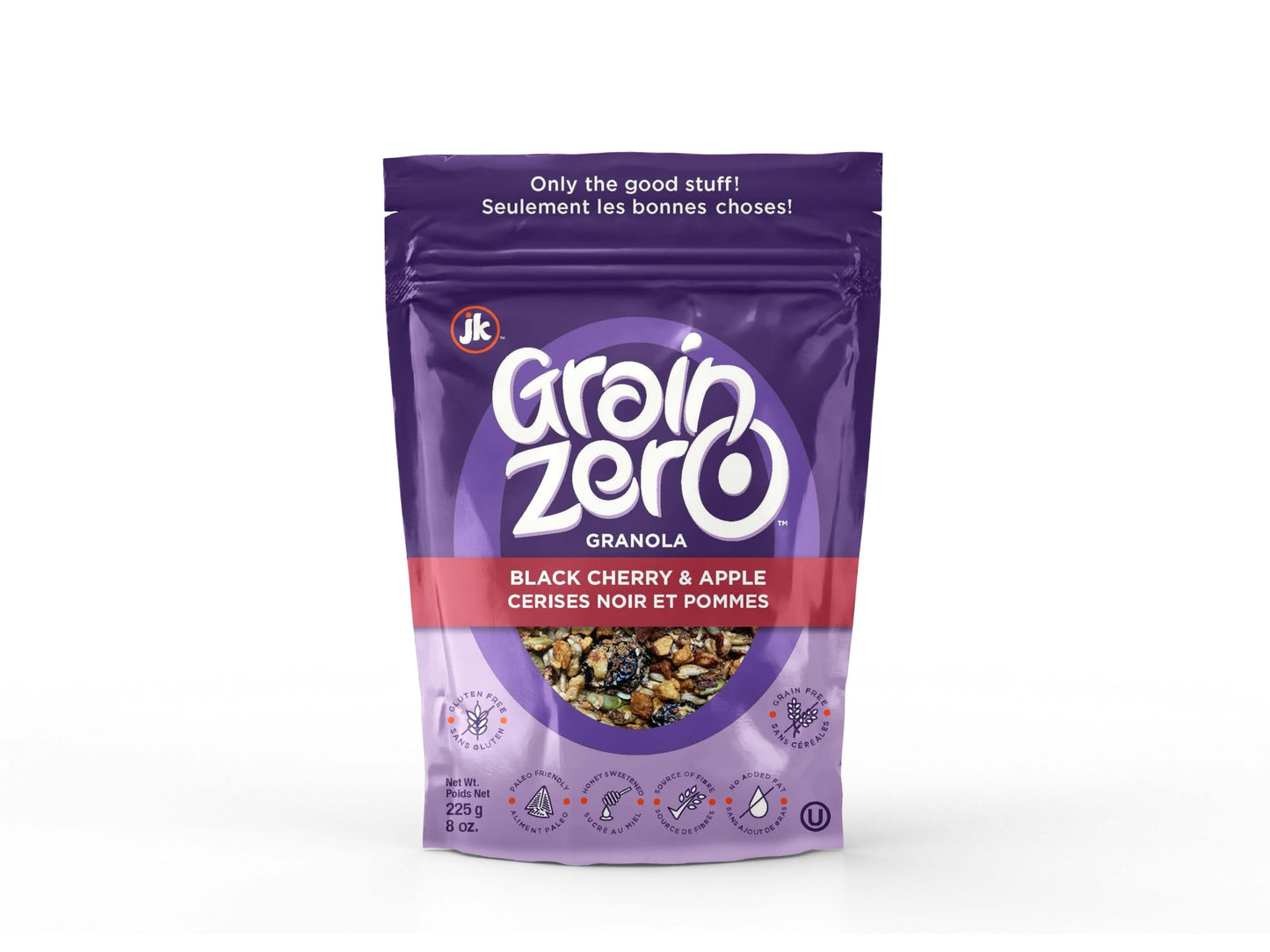 Grain Zero Granola Black Cherry & Apple, Gluten Free, 8 Ounce (Pack of 1)