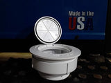 The Original 3" x 4" Home-Saver Combination Flip Top Sewer Relief Cap - Fits either a 3" or 4" Sewer Cleanout Pipe - Made in the USA