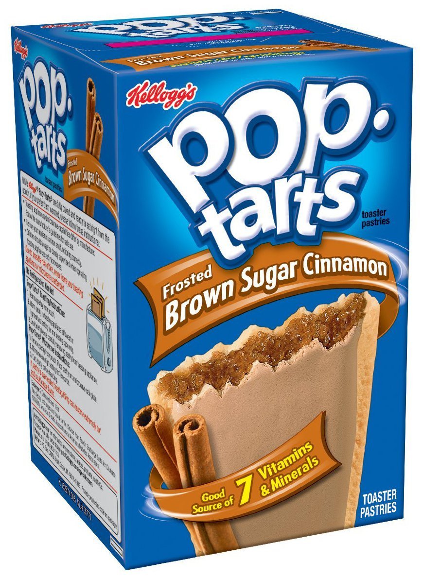 Pop-Tarts Breakfast Toaster Pastries, Frosted Brown Sugar Cinnamon Flavored, Bulk Size, 96 Count (Pack of 12, 14 oz Boxes)