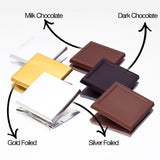 Neapolitan chocolate, Foil Wrapped Chocolate Gift for wedding, baby shower, special events (Milk Chocolate - Gold Foil (50 pcs - 0.75 lb))