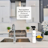 Bayes Granite and Stone Daily Cleaner and Protectant - Cleans, Shines, and Protects - For Granite, Quartz, Marble, Tile, Stone Surfaces - 16 oz