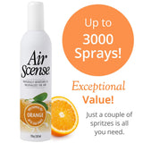 Air Scense Air Freshener Deodorizer Room Spray for Bathroom & Home, Essential Oils, Natural Variety (Orange, Lavender, Lime & Vanilla)- 7 fl oz