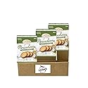 All Natural Bite Size Bruschetta Toast Crackers Bruschettini Vegan Chips (4.23oz 3PACK, Garlic & Parmesan)