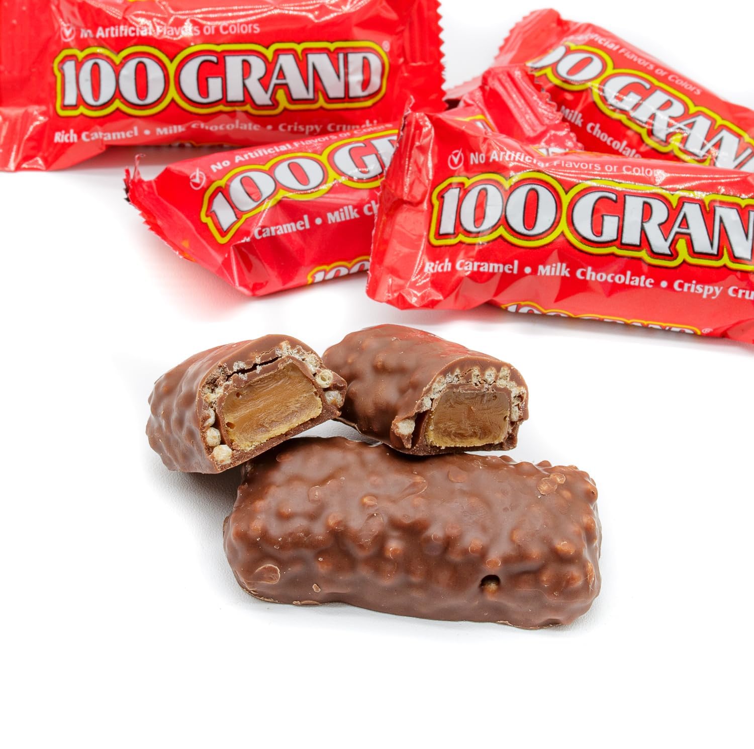 Candy Bar Fun Size 1 lb - Anti Melt Pack, Bulk Candies in Resealable Bag, Individually Wrapped (20 Pieces)