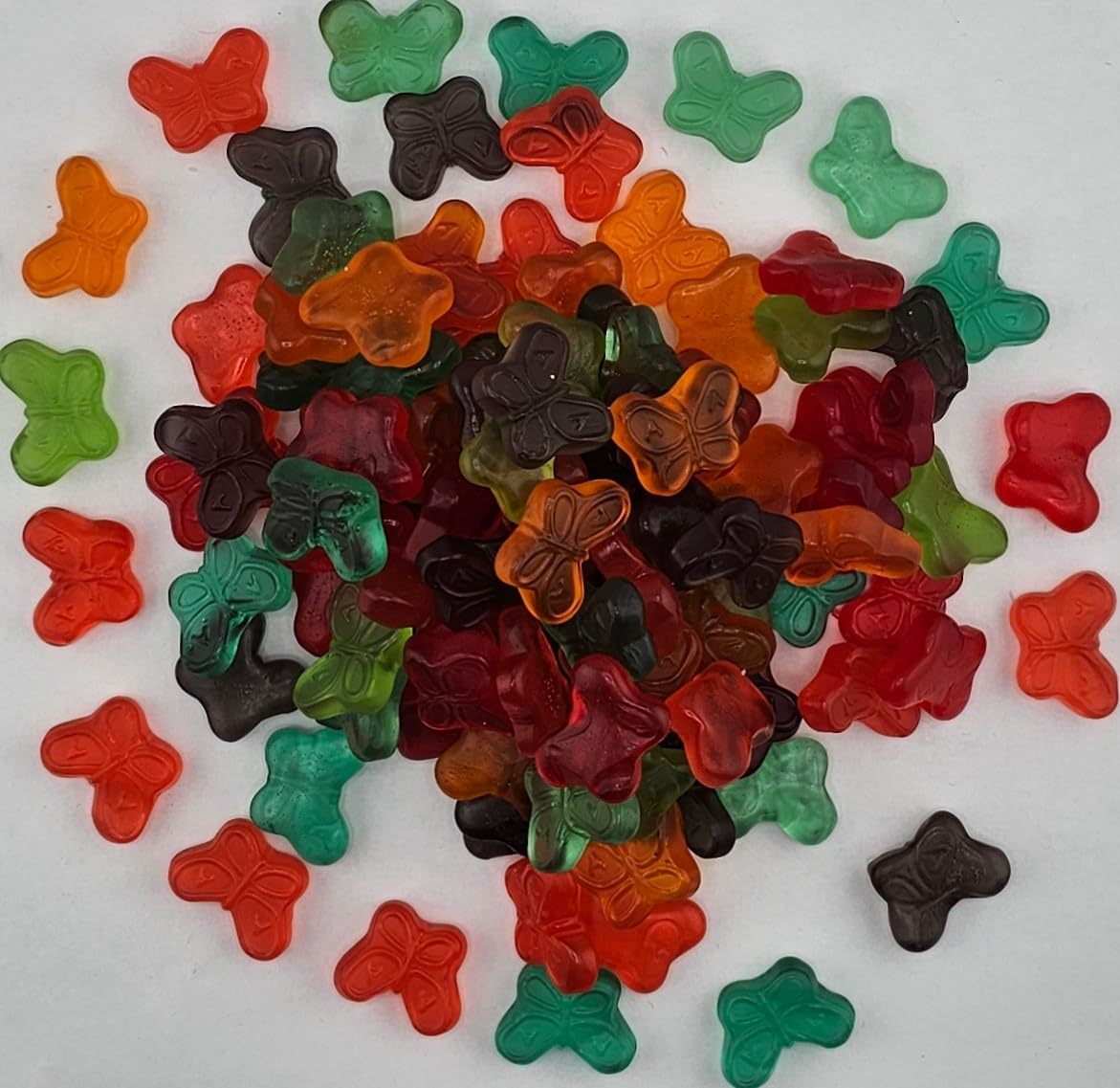 MiMa MiMa Assorted Gummy Candy - Fruity, Chewy Candy in Fun Shapes - Holiday Candy for Christmas Gifts & Stocking Stuffers - Butterflies 1lb