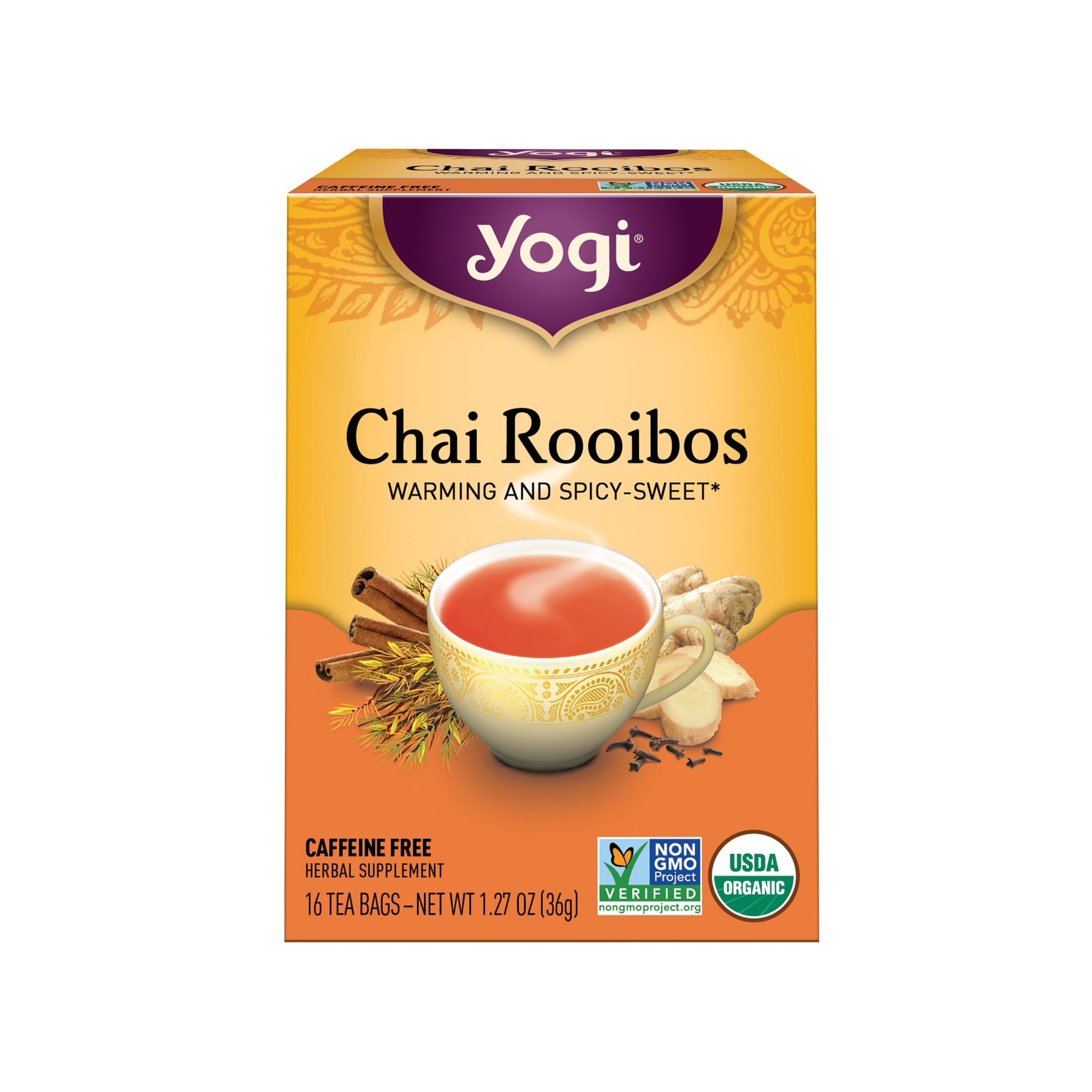Yogi Tea, Chai Rooibos, 16 Count, Packaging May Vary