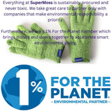 SuperMoss (01710) Microfiber Dusting Gloves for Plants - Gentle Leaf Shine & Cleaner for Houseplants, Reusable Indoor Plant Care Accessories, Durable