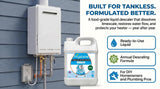 Prystene Tankless Water Heater Descaler - Liquid Descaling & Flushing Solution 32 oz - Removes Limescale, Restores Heating Efficiency & Water Pressure