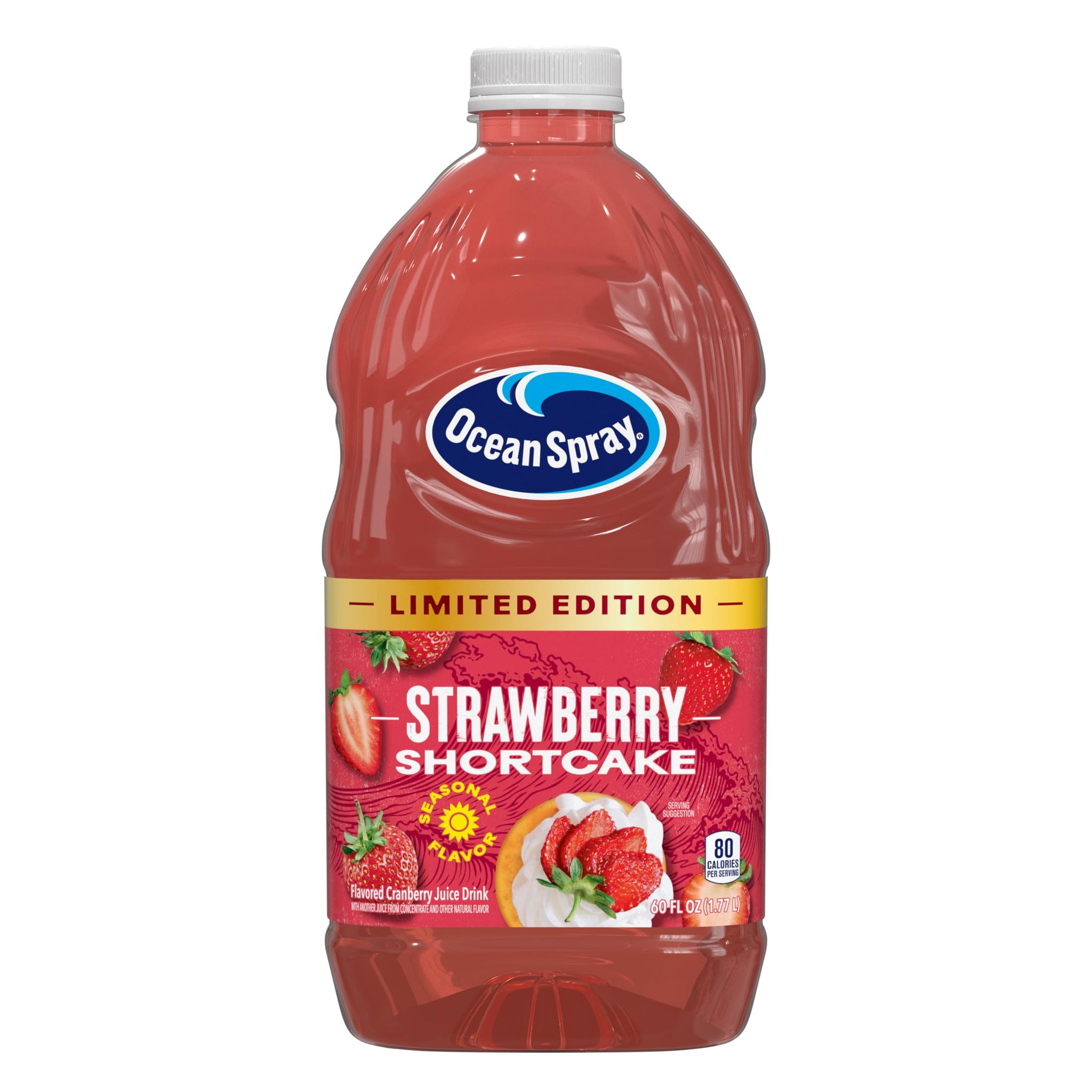 Ocean Spray® Strawberry Shortcake Juice Drink, 60 Fl Oz Bottle (Pack of 1)