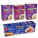 4-Pack Tinkyada Brown Rice Pasta - Spirals, Vegetable Spirals, Rice Shells & Lasagne - Gluten-Free, Non-GMO, Vegan, Perfect for Family Meals, Events