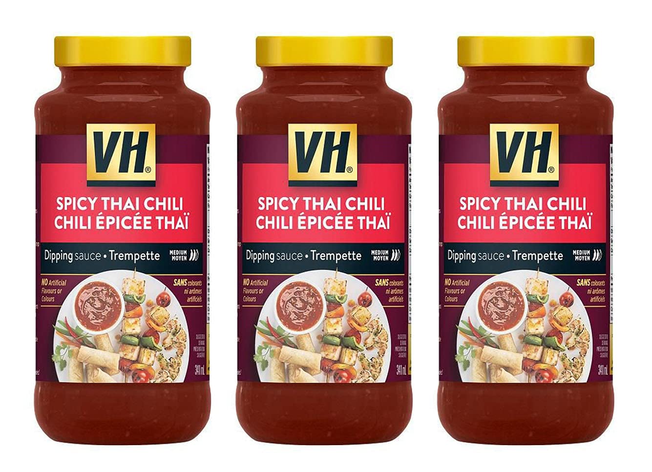 VH Spicy Thai Chili Dipping Sauce, 341ml/12.2oz, 3-Pack {Imported from Canada}