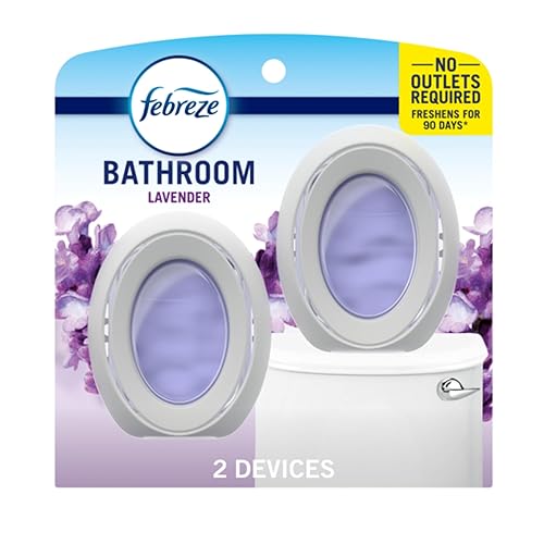 Febreze Small Spaces Air Freshener, Odor-Fighting, Plug-In Alternative, Air Fresheners for Home and Bathroom and Kitchen, Closet Air Fresheners, Light