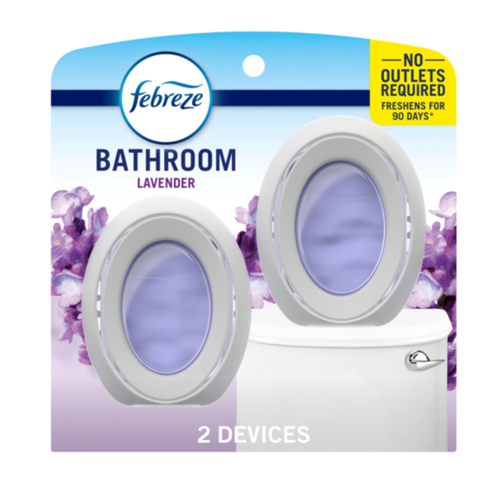 Febreze Small Spaces Air Freshener, Odor-Fighting, Plug-In Alternative, Air Fresheners for Home and Bathroom and Kitchen, Closet Air Fresheners, Light