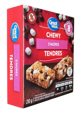Great Value Chewy S'mores Granola Bars, 8 Bars, 210g/7.35 oz. Box (Imported from Canada)
