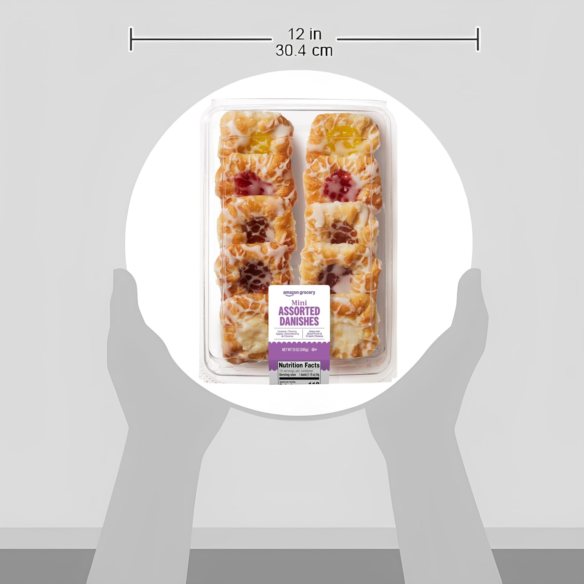 Amazon Grocery, Mini Assorted Danishes, 12 Oz
