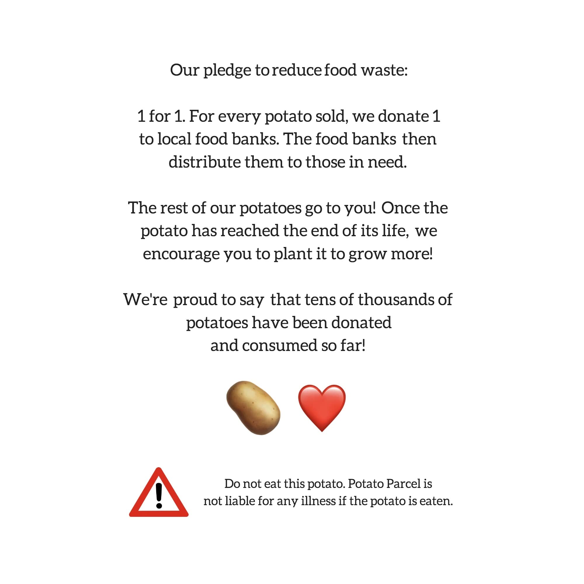 Potato Parcel (Valentine's Day Potato Bundle)
