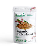 Food to Live Organic Buckwheat Kasha (Grechka, Toasted Whole Groats, Non-GMO, Kosher, Sirtfood, Bulk) by Food to Live - 1 Pound
