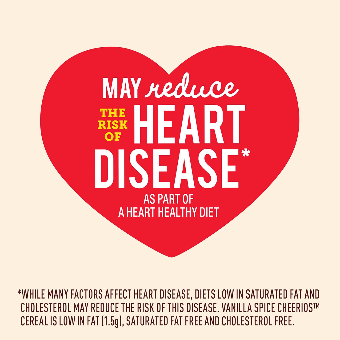 Vanilla Spice Cheerios Heart Healthy Cereal, Gluten Free Cereal With Whole Grain Oats, Family Size, 18 oz