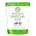 Aiya Sweetened Matcha Blend Powder - Matcha Latte Powder With Antioxidant-Rich Japanese Green Tea & Pure Cane Sugar - Ideal for Smoothies, Lattes