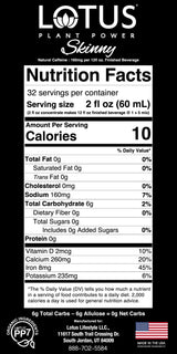 Skinny Red Lotus Plant Energy Drink Concentrate | 64 fl oz | 1:5 | Natural Caffeine from Green Coffee Bean | Zero Sugar