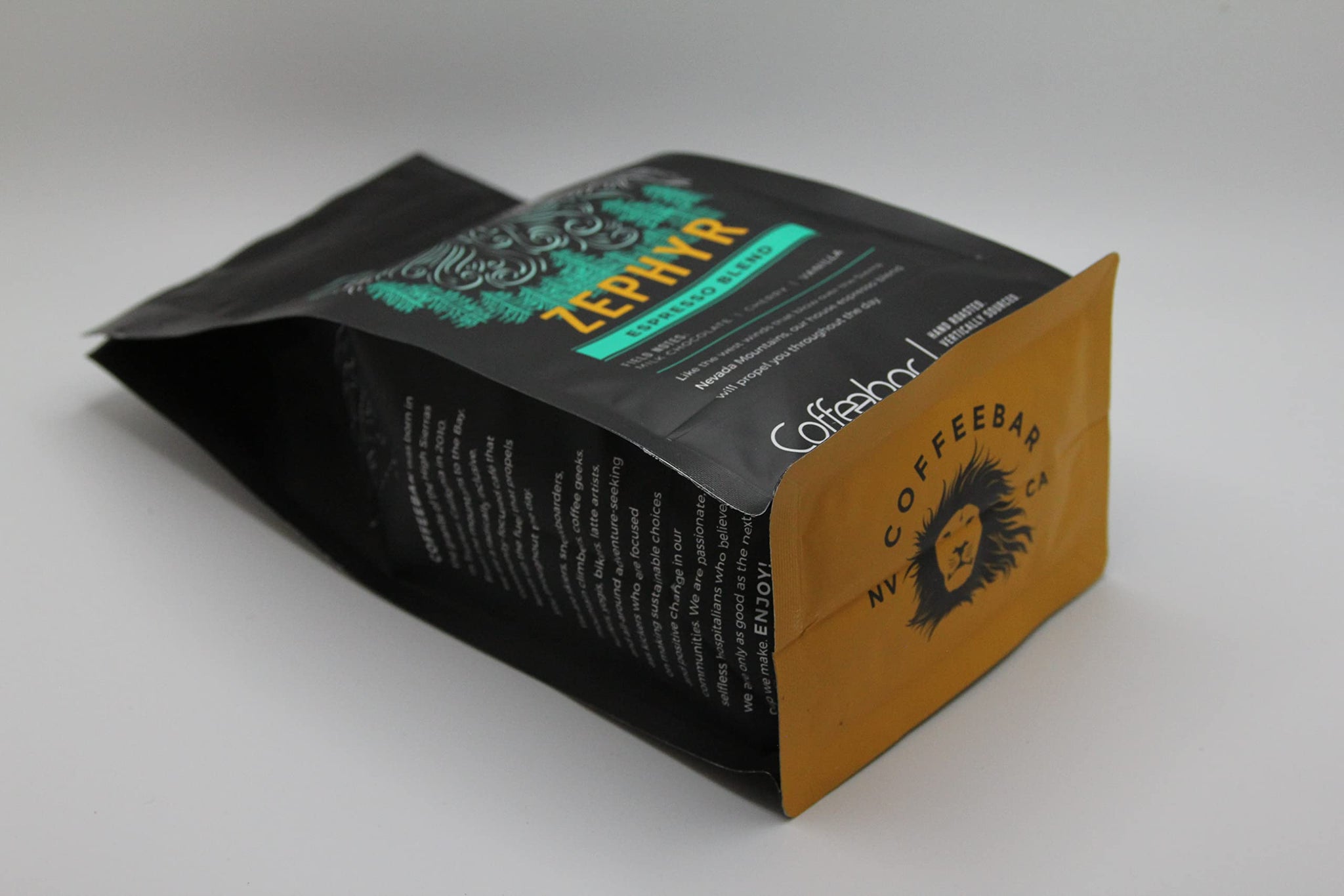 Coffeebar, Zephyr Espresso Blend, Medium Espresso Roast, 12 ounce, whole bean specialty coffee