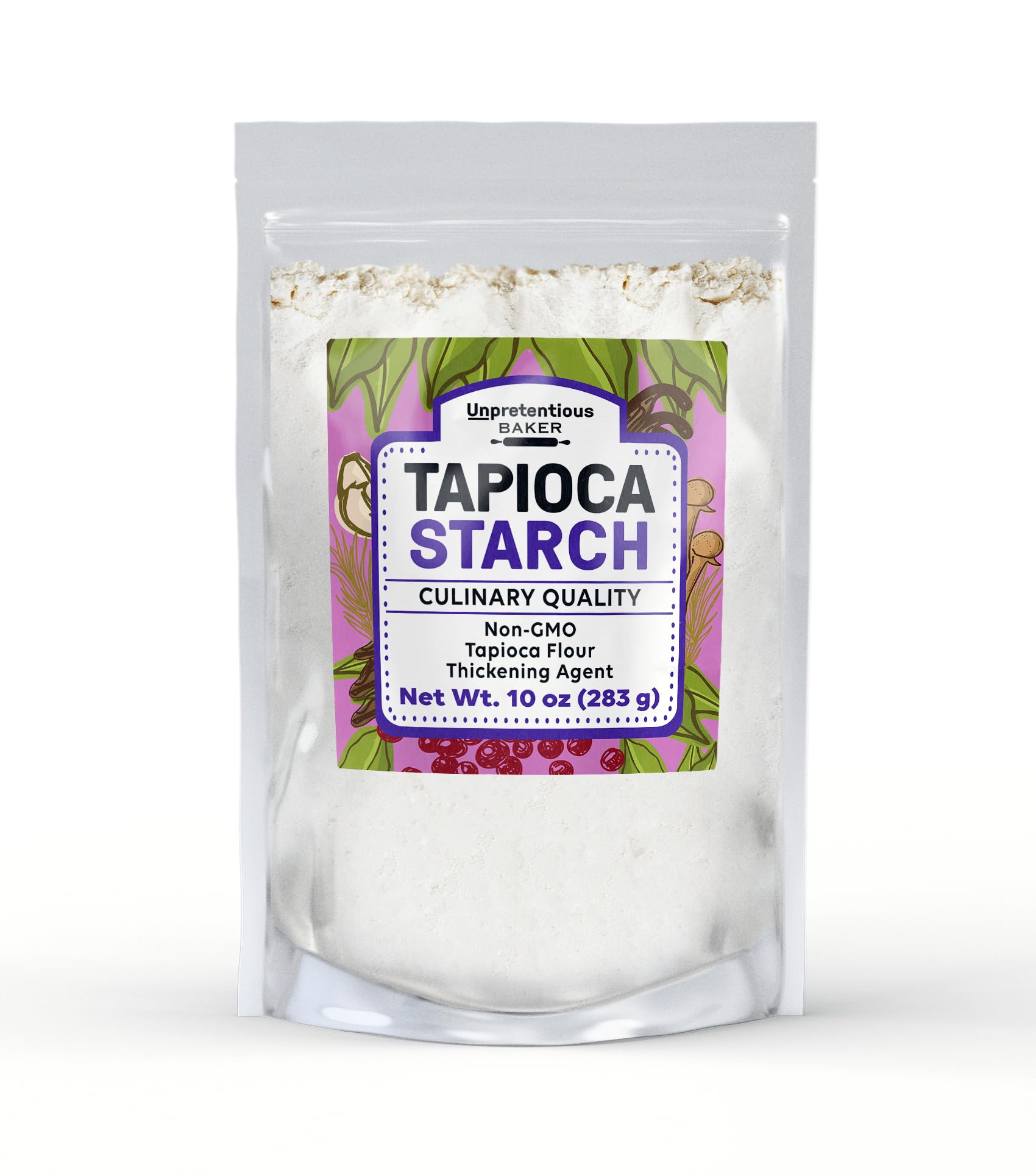 Tapioca Starch By Unpretentious Baker, 10 oz, Vegan & Gluten-Free, Cornstarch Replacement