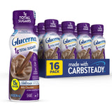 Glucerna 1g Total Sugars, Chocolate Diabetes Care Shake, Diabetic Drink to Support Blood Sugar Management, 15g Protein, 180 Calories, Ready to Drink