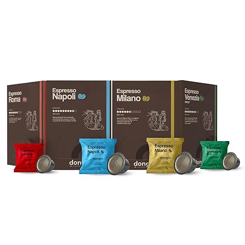 Dongio Caffe Variety Pack Capsules Compatible with Lavazza Blue - 160 Count | Italian Espresso Capsules, Rich Crema, Assorted Roasts, Roasted in Italy