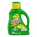 Gain Liquid Laundry Detergent, Original Scent, 113 fl oz, 78 Loads, Freshness + Odor Fighting, High Efficiency Washing Machine Liquid Cleaning Soap