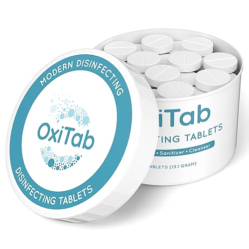 OxiTab Hospital-Grade HOCL Effervescent Disinfectant Tablets - EPA Registered - Kills 99.9% of Germs, Bacteria & Viruses - Perfect for Healthcare