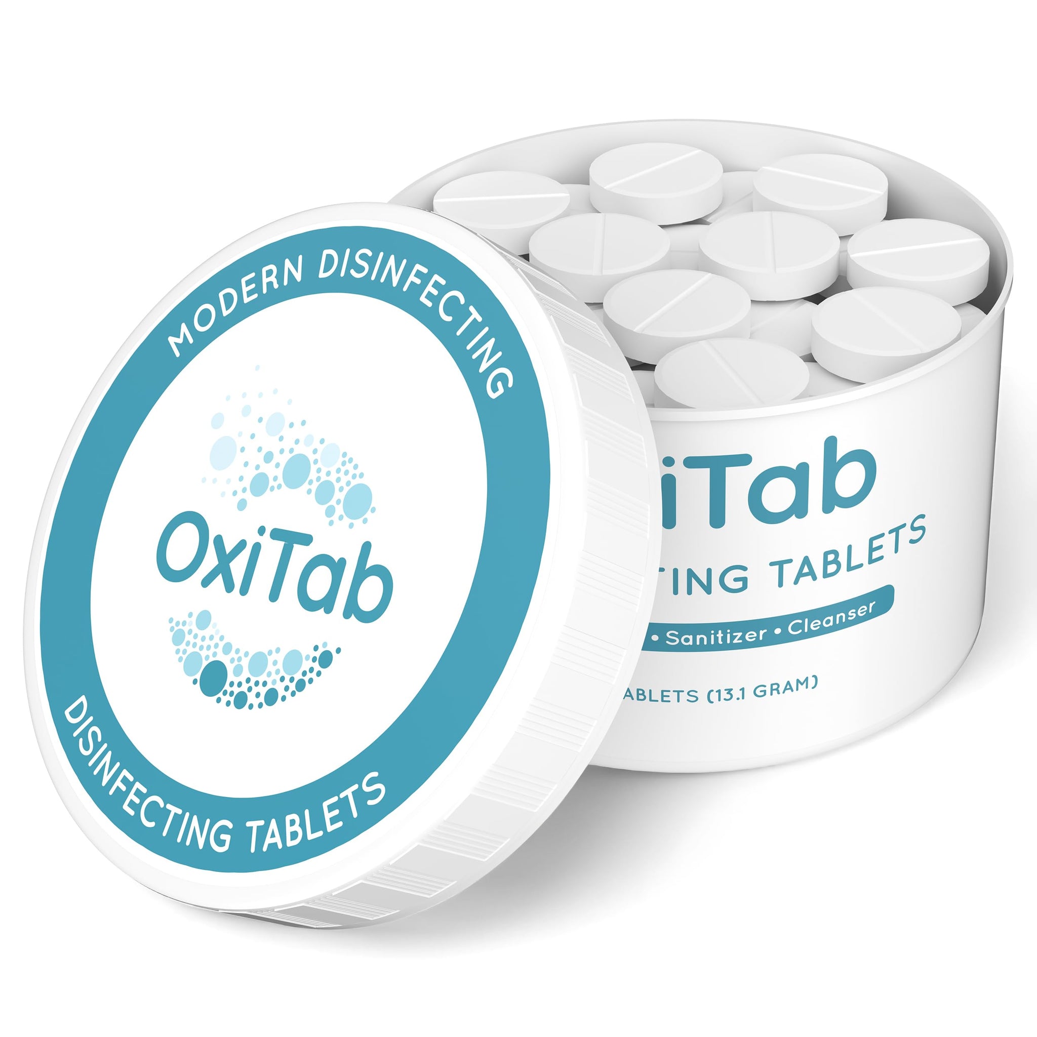 OxiTab Hospital-Grade HOCL Effervescent Disinfectant Tablets - EPA Registered - Kills 99.9% of Germs, Bacteria & Viruses - Perfect for Healthcare