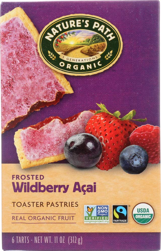 StarSun Depot (NOT A CASE) Organic Frosted Toaster Pastries Wildberry Acai