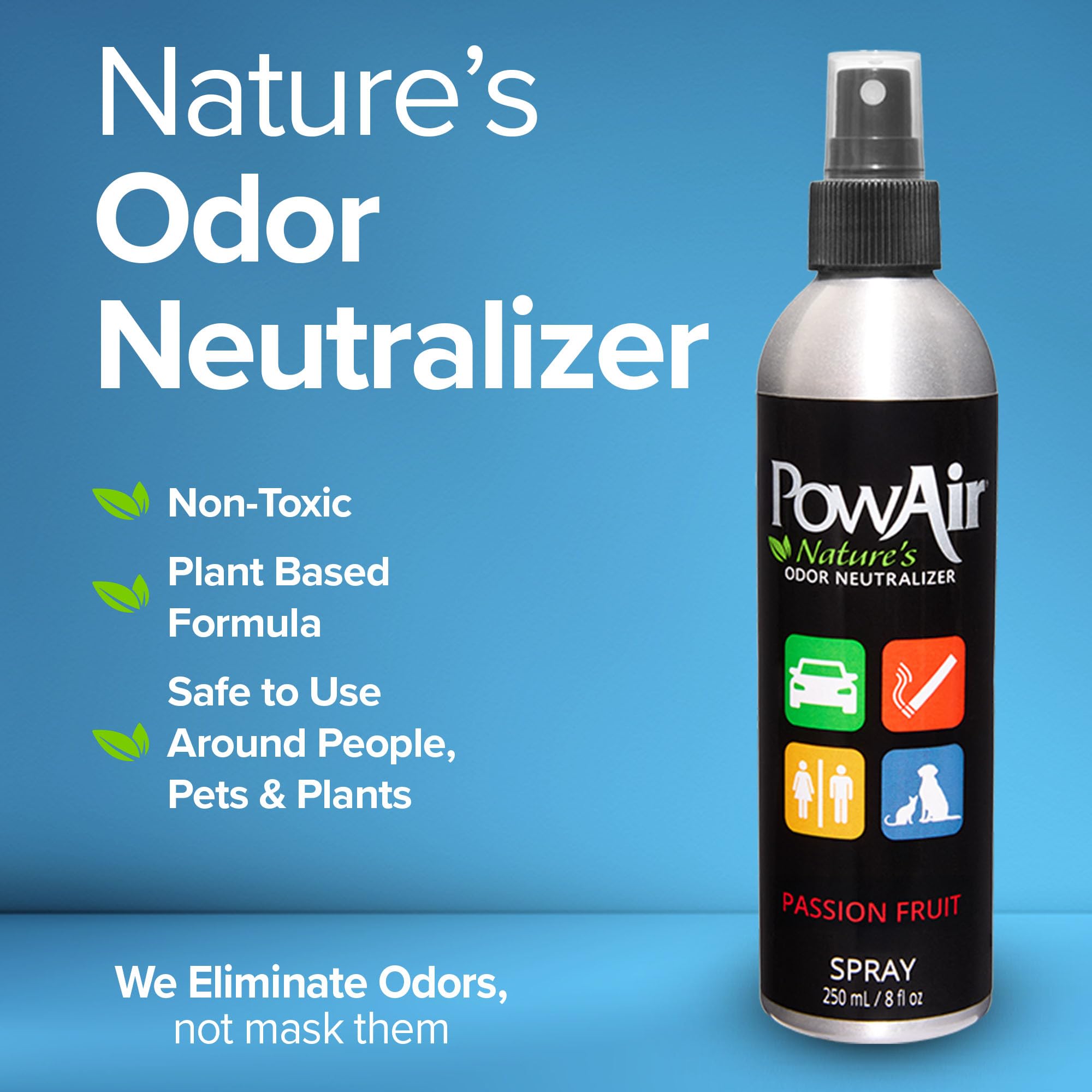 PowAir All-Natural Odor Neutralizer Spray (Passion Fruit, 8 oz)