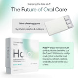 Halo Advanced Remineralizing Gum with Hydroxyapatite - Natural, Sugar Free, nHAp & Xylitol Gum for Healthy Teeth, Enamel Repair & Oral Microbiome
