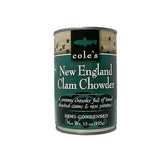 COLES New England Clam Chowder - Gluten Free, Chowder Soup with New Potatoes and Clams, 15 oz