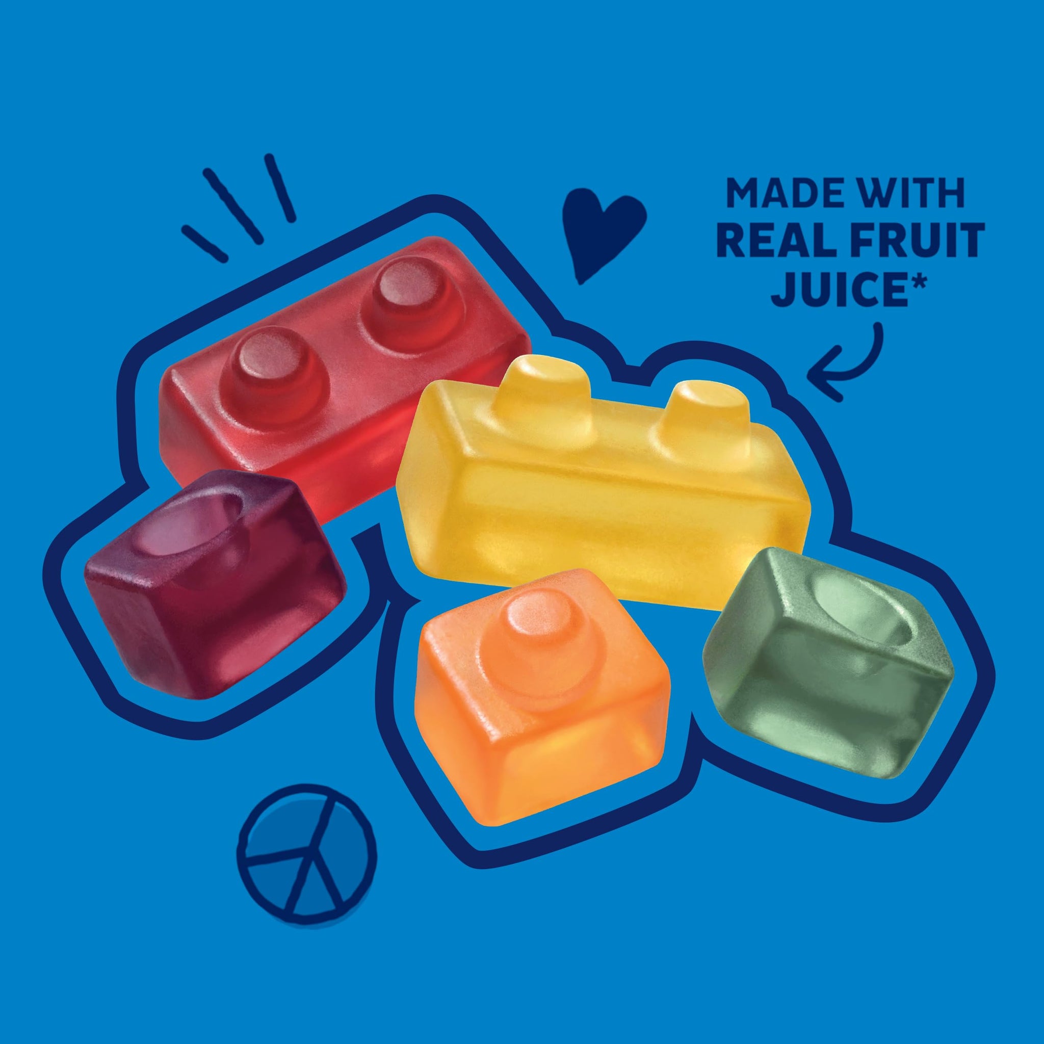 Annie's Organic Building Blocks Fruit Flavored Snacks, Assorted Fruit Flavors, Gluten Free, 10 Pouches, 7 oz