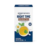 Amazon Grocery, Night Time Herbal Tea, Caffeine Free, 1.1 Oz, 20 Ct