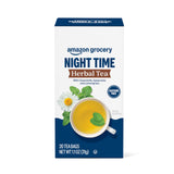 Amazon Grocery, Night Time Herbal Tea, Caffeine Free, 1.1 Oz, 20 Ct